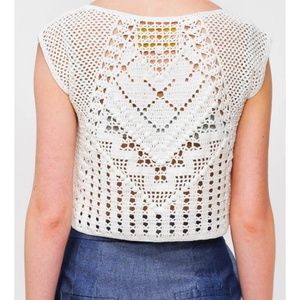 Lauren Moffatt Crochet Crop Top